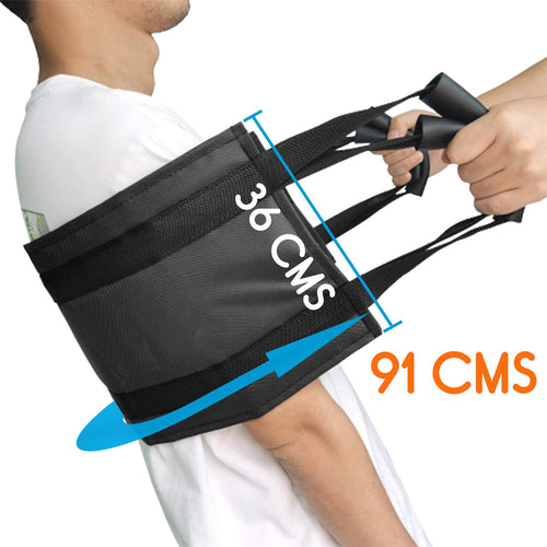 KosmoCare Patient Lifting Aid, Assist Pad, Durable Transfer Belt with Handles, Provides Safe Transfers from Cars, Bed, Wheelchairs, Sofa (36” x 14”)
